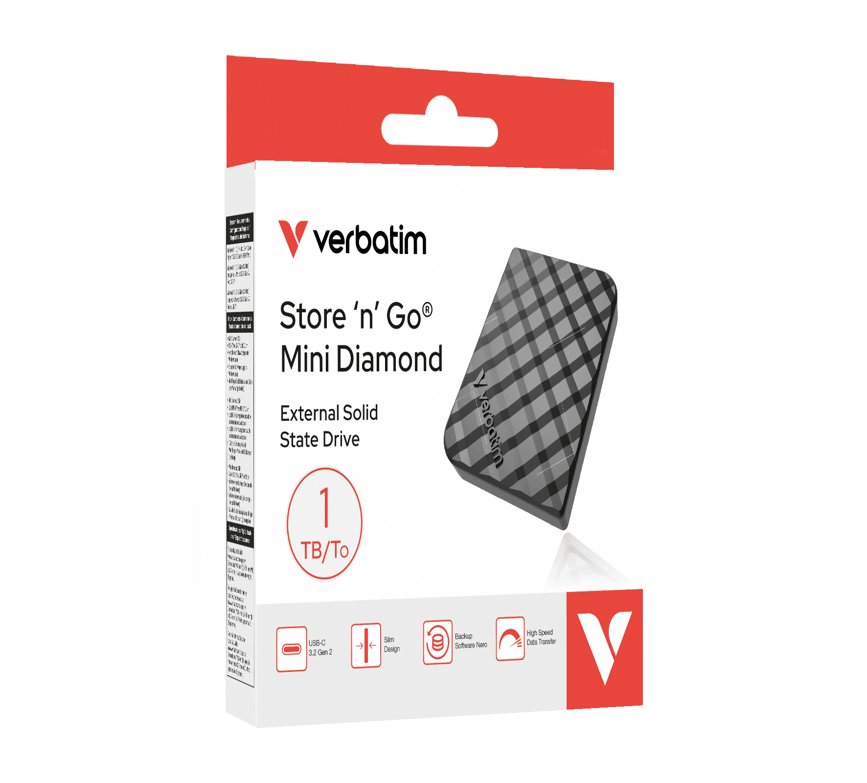 Store 'n' Go Mini Diamond SSD 1 TB, Schwarz