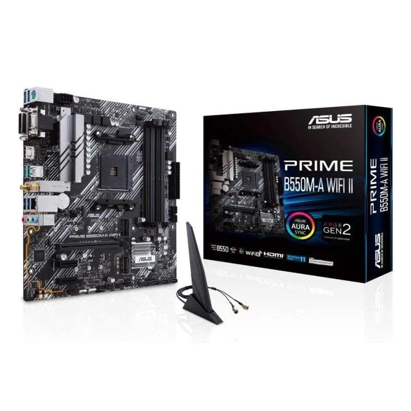 Motherboard ASUS PRIME B550M-A WIFI II B550 AM4 DDR4 Micro ATX WiFi 6 RGB