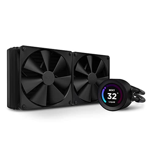 NZXT Kraken Serie – AIO CPU-Flüssigkeitskühler – Anpassbares LCD-Display – Hochleistungs-Lüfter – Kompatibel mit Intel® & AMD® Sockel – Elite 280 – Schwarz Kraken Elite 2023 280mm Schwarz Bild 2