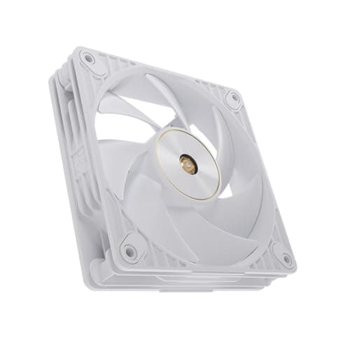 ASUS ProArt PF120 Triple Pack PMW-Ventilatoren mit 120 mm, hohe Leistung, 28 mm Rahmen, LCP-Flügel, leiser Betrieb, Präzisionstechnik, Kettenverbinder, Weiß Bild 4