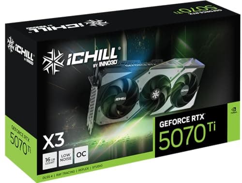 INNO3D NVIDIA GeForce RTX 5070 Ti iCHILL X3 16GB GDDR7 Gaming Graphics Card (Triple Fan, 3.5 Slot, Reflex 2 RTX AI DLSS4) Bild 6