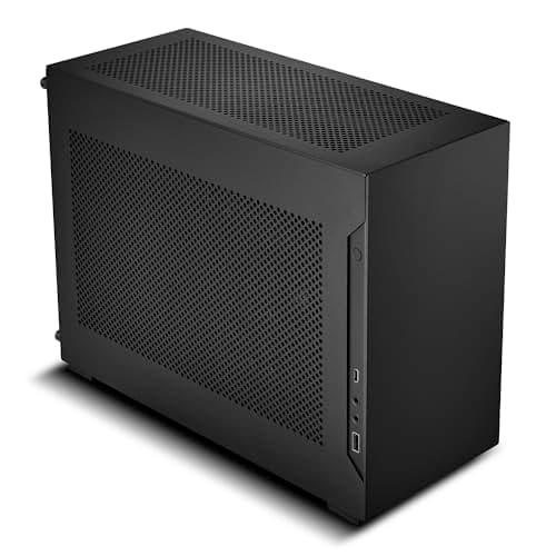 Lian Li DAN Cases A4-H2O Mini-ITX Gaming PC Gehäuse Schwarz | Kompaktes SFF Case aus Aluminium & Stahl mit PCIe 5.0 Riserkabel Bild 4
