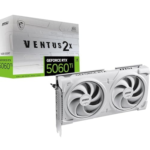 MSI GeForce RTX 5060 Ti 16G Ventus 2X OC White - 16GB GDDR7 (28Gbps/128-bit), PCIe 5, Boost: 2602 MHz, HDMI 2.1b, DisplayPort 2.1b Bild 4