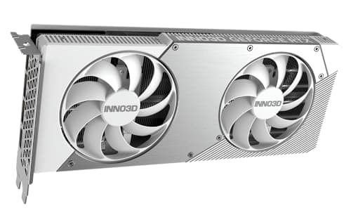 INNO3D NVIDIA GeForce RTX 5070 Twin X2 OC White 12GB GDDR7 Gaming Graphics Card (Dual Fan, 2 Slot, White, Reflex 2 RTX AI DLSS4) Bild 4