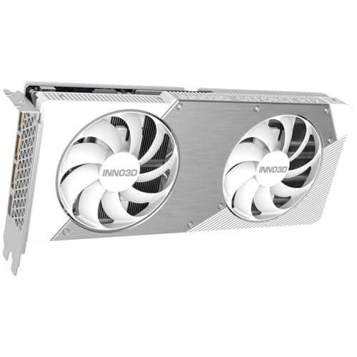 INNO3D NVIDIA GeForce RTX 5060 Ti Twin X2 OC White 16GB GDDR7 Gaming Graphics Card (Dual Fan, 2 Slot, White, Reflex 2 RTX AI DLSS4) Bild 4