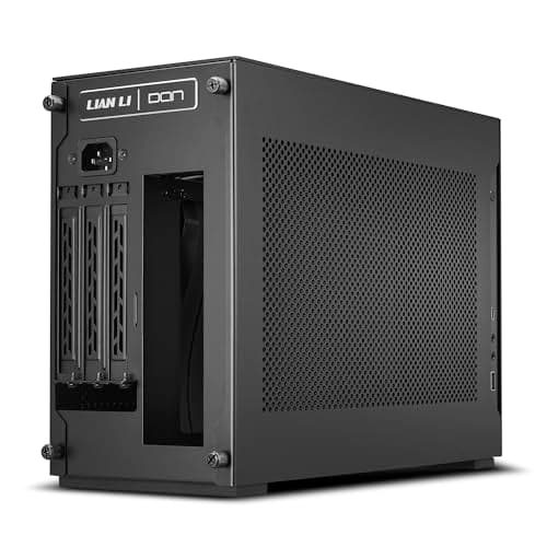 Lian Li DAN Cases A4-H2O Mini-ITX Gaming PC Gehäuse Schwarz | Kompaktes SFF Case aus Aluminium & Stahl mit PCIe 5.0 Riserkabel Bild 8