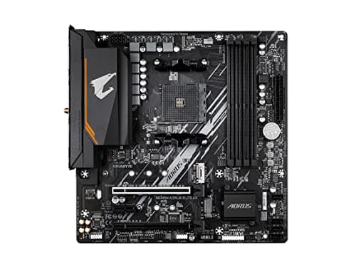 GIGABYTE B550M AORUS Elite AX Mainboard – AMD Ryzen 5000 CPUs, 5+3 Phasen VRM, bis zu 4733 MHz DDR4, 1xPCIe 4.0 + 1xPCIe 3.0 M.2, Wi-Fi 6E, 1GbE LAN, USB 3.2 Gen 1 Bild 4
