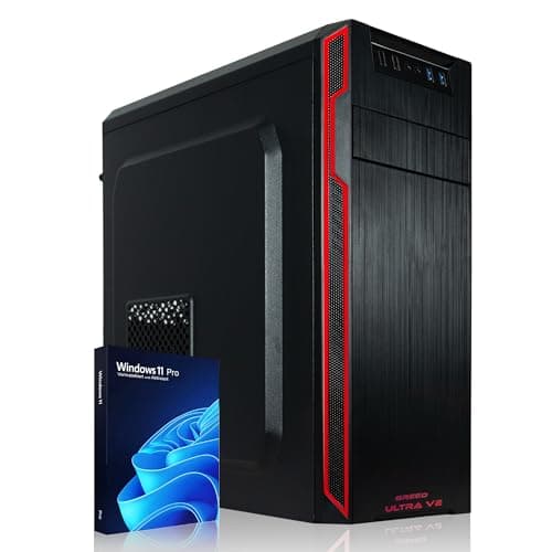 Greed® Ultra V2 PC mit AMD Ryzen 7 5700G - Schneller Rechner + Computer für Büro & Home Office mit 4,6 GHZ, 16GB RAM/Arbeitsspeicher - 1TB SSD + 1TB HDD - DVD+RW - USB3.1 - WLAN, inkl Windows 11 Pro Ultra | V2 AMD Bild 2
