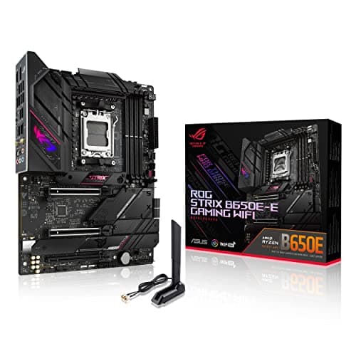 ASUS ROG Strix B650E-E Gaming WiFi AM5 (LGA1718) Ryzen 7000 Gaming-Motherboard (16 + 2 Leistungsstufen, DDR5, 4X M.2 Steckplätze, PCIe® 5.0, WiFi 6E, 2,5G LAN, USB 3.2 Gen 2x2 Type-C® Rear I/O Port, ROG B650E-E|DDR5|PCIE 5.0|M.2 x4|WiFi 6E ROG B650E-E|DDR5|WiFi 6E Bild 2