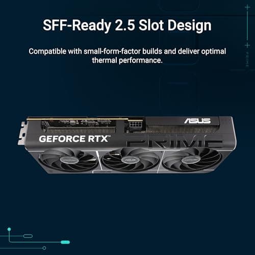 ASUS Prime GeForce RTX 5060 Ti 8GB GDDR7 OC Edition Gaming Grafikkarte (Nvidia GeForce RTX5060Ti DLSS 4, 2,5-Slot Design, PCIe 5.0, 3X DisplayPort 2.1b, 1x HDMI 2.1b) Bild 4