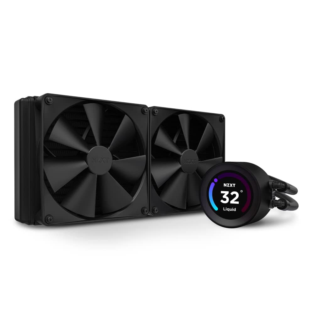 NZXT Kraken Serie – AIO CPU-Flüssigkeitskühler – Anpassbares LCD-Display – Hochleistungs-Lüfter – Kompatibel mit Intel® & AMD® Sockel – Elite 280 – Schwarz Kraken Elite 2023 280mm Schwarz