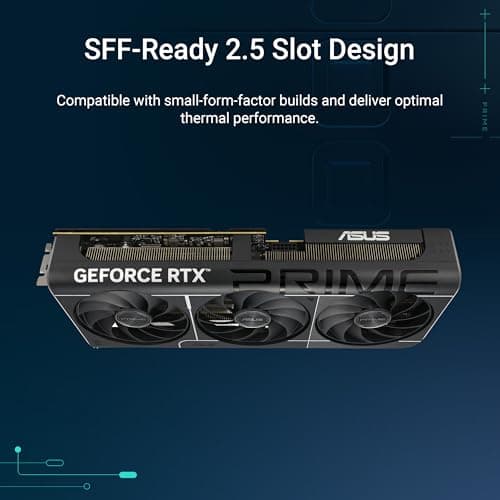 ASUS Prime GeForce RTX 5070 12GB GDDR7 Gaming Grafikkarte (NVIDIA Blackwell Architektur und DLSS 4, 2,5-Slot Design, SSF, PCIe 5.0, 3X DisplayPort 2.1b, 1x HDMI 2.1b, PRIME-RTX5070-12G) Bild 4