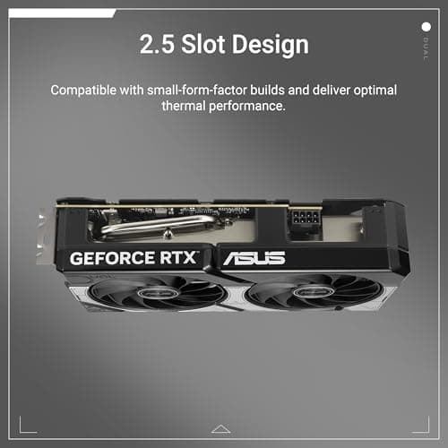 ASUS Dual GeForce RTX 5060 Ti 16GB GDDR7 OC Edition Gaming Grafikkarte (Nvidia GeForce RTX5060Ti DLSS 4, 2,5-Slot Design, PCIe 5.0, 3X DisplayPort 2.1b, 1x HDMI 2.1b) Bild 4