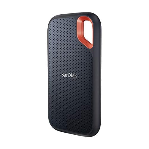 SANDISK Extreme Portable SSD 2 TB (tragbare NVMe SSD, USB-C, bis zu 1.050 MB/s Lesen, bis zu 1.000 MB/s Schreiben, Wasser- und staubbeständig) Schwarz 2. Portable 1.050MB/s 2 TB Schwarz Bild 2
