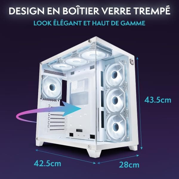 Vibox VIII-7 Gaming PC • Intel Core i9 12900KF 16-Kern • Nvidia RTX 5070 Ti 16GB • 32GB RAM • 1TB NVMe SSD • Windows 11 • WLAN 6 + Bluetooth 5.4 Weiß 1 TB 32 GB Nvidia GeForce RTX 5070 Ti Windows 11 Home Bild 6