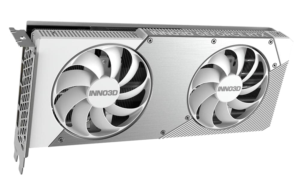 INNO3D NVIDIA GeForce RTX 5070 Twin X2 OC White 12GB GDDR7 Gaming Graphics Card (Dual Fan, 2 Slot, White, Reflex 2 RTX AI DLSS4) Bild 3