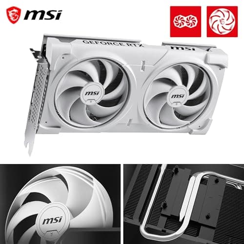 MSI GeForce RTX 5060 Ti 16G Ventus 2X OC White - 16GB GDDR7 (28Gbps/128-bit), PCIe 5, Boost: 2602 MHz, HDMI 2.1b, DisplayPort 2.1b Bild 8