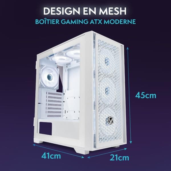 Vibox VIII-15 Gaming PC • Intel Core i9 12900KF 16-Kern • Nvidia RTX 5070 Ti 16GB • 32GB RAM • 1TB NVMe SSD • Windows 11 • WLAN 6 + Bluetooth 5.4 Weiß 1 TB 32 GB RTX 5070 Ti Windows 11 Home Bild 6