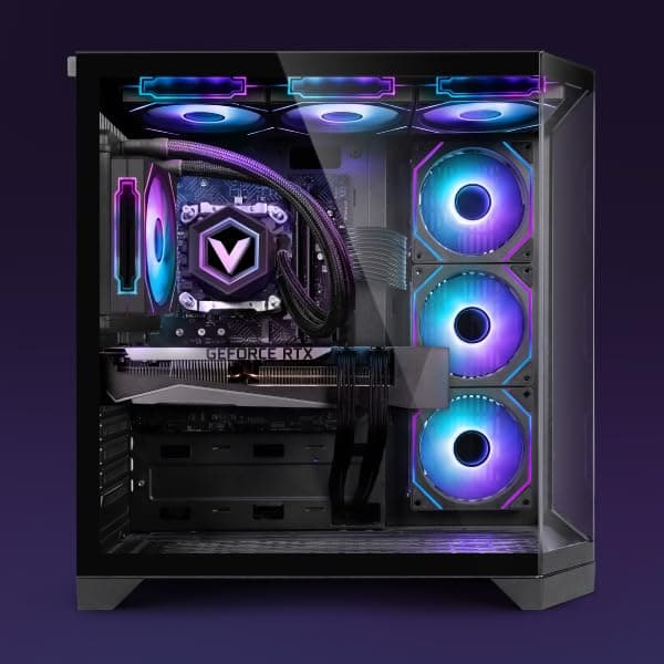 Vibox Gaming PC Set Komplett • Monitor 27 Zoll • AMD Ryzen 7 5700X 4,2 GHz • Nvidia RTX 5070 12GB • 32GB RAM • 1TB SSD • Windows 11 • WLAN 6 + Bluetooth 5.4 • Noir Schwarz 1 TB 32 GB Nvidia GeForce RTX 5070 Windows 11 Home Bild 2