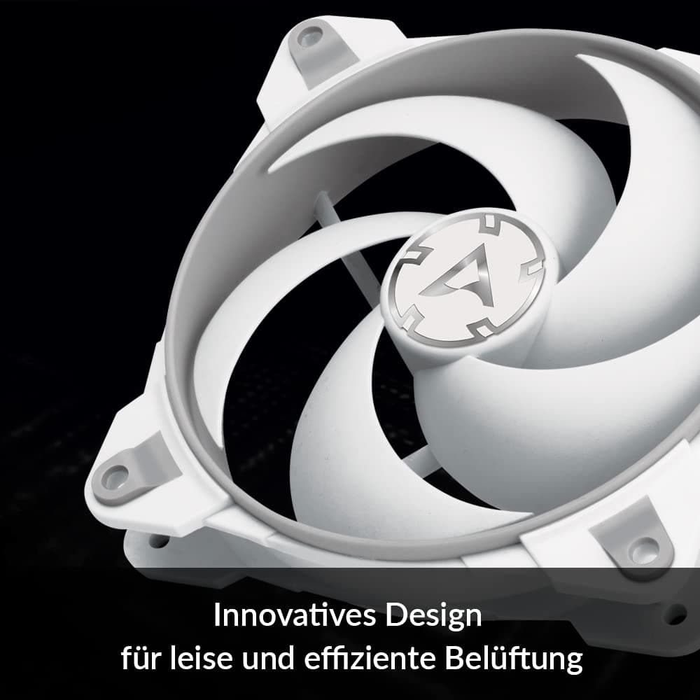 ARCTIC Bionix P140-140 mm Gaming Gehäuselüfter, PWM PST-Sharing-Funktion, Optimiert für statischen Druck, Kühler, RPM synchron, 200-1950 U/min. - Grau/weiß Bild 5