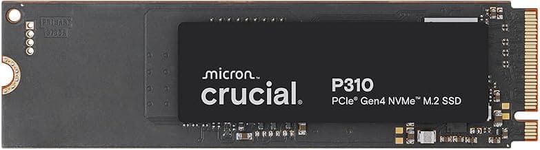 Crucial P310 SSD 1TB M.2 2280 PCIe Gen4 NVMe, bis 7.100 MB/s, für Laptop, Desktop PC & Handheld Spielekonsolen, Interne Festplatte - CT1000P310SSD801
