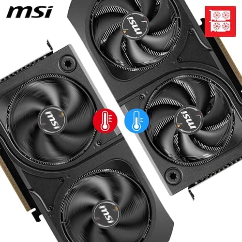 MSI GeForce RTX 5060 Ti 16G Shadow 2X OC Plus - 16GB GDDR7 (28Gbps/128-bit), PCIe 5, Boost: 2602 MHz, HDMI 2.1b, DisplayPort 2.1b, Metall Rückplatte Bild 6