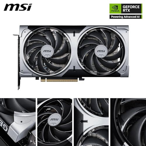 MSI GeForce RTX 5070 12G Ventus 2X OC - 12GB GDDR7 (28Gbps/192-bit), PCIe 5, Boost: 2542 MHz, HDMI 2.1b, DisplayPort 2.1b Bild 4