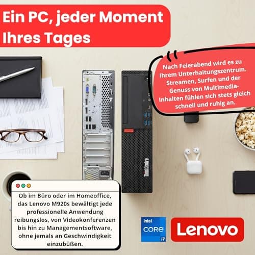 Lenovo ThinkCentre M920s SFF | Intel Core i7-8700 | 16 GB RAM | 512 gb SSD Windows 11 Pro WiFi Bluetooth Display Port USB Type-C – 36 Monate GARANTIE (überholt) i7-16-512 Bild 8