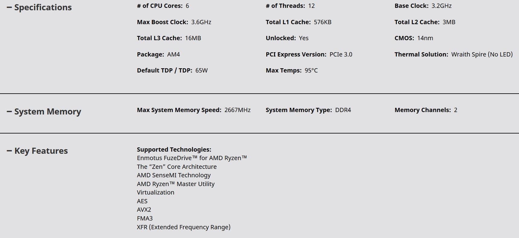 AMD Ryzen 5 1600 Prozessor Silber Bild 8