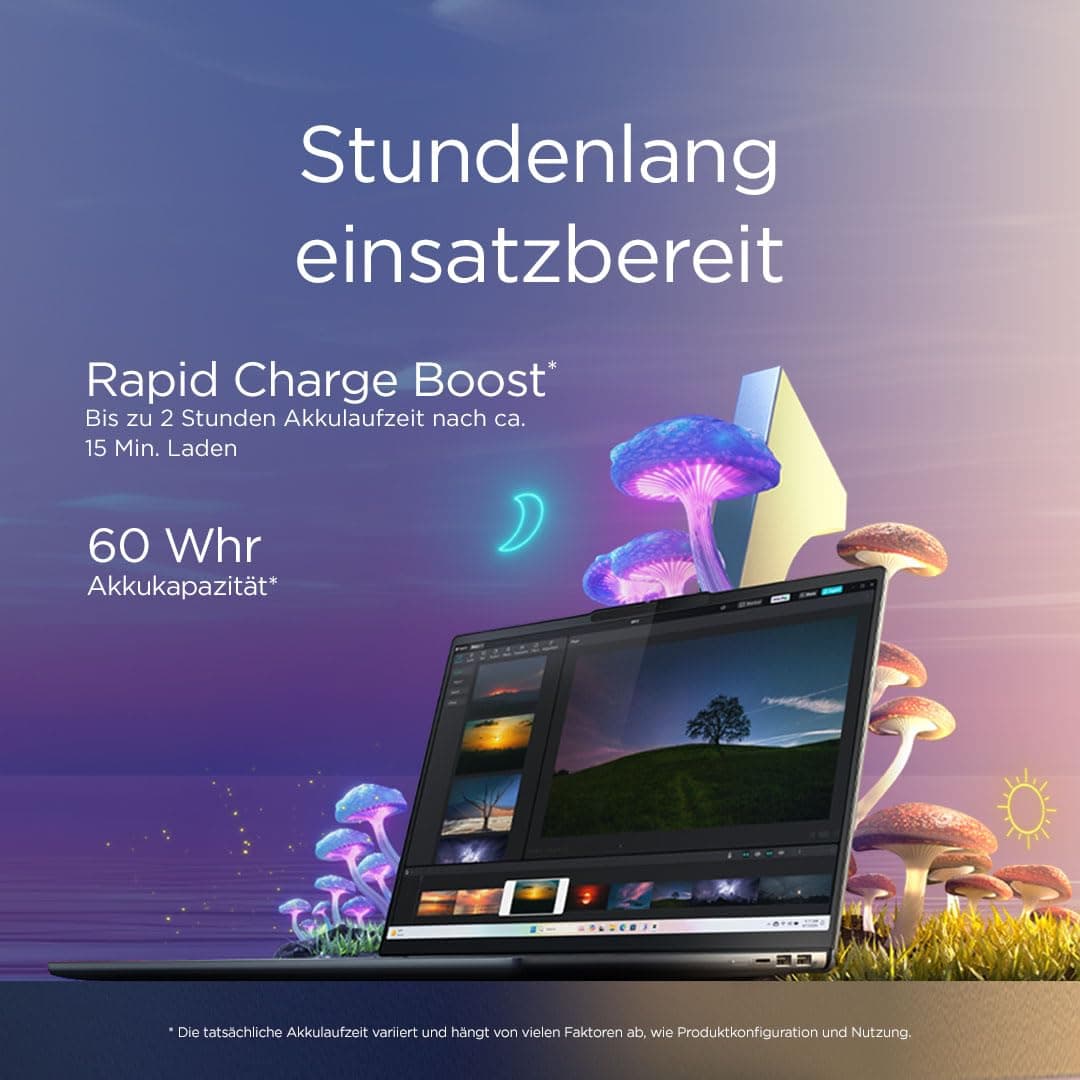 Lenovo IdeaPad Slim 5 Laptop | Copilot+ PC | 16"WUXGA Display | AMD Ryzen AI 7 350 | 1TB SSD | 16GB RAM | AMD Radeon 860M Grafik | QWERTZ | Beleuchtet | Windows 11 | Luna Grau | 3 Monate Premium Care Bild 8