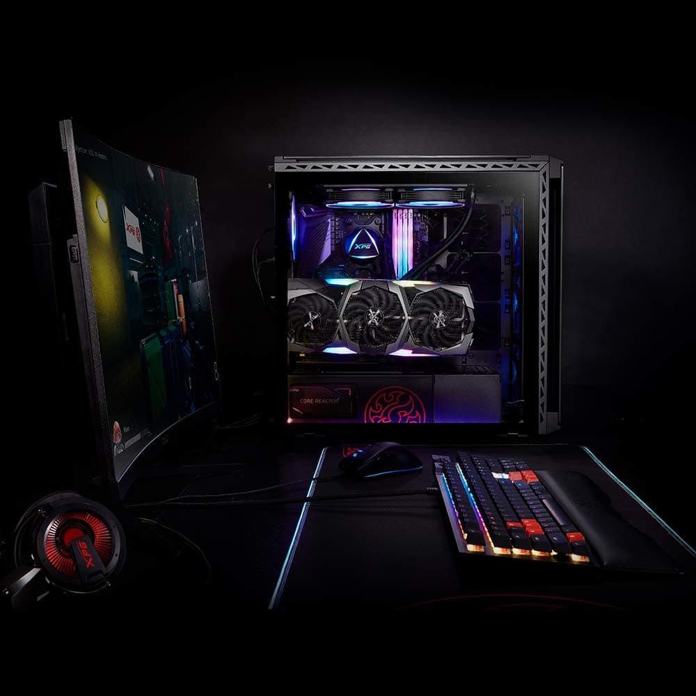 ADATA XPG Battlecruiser Super Mid-Tower ATX Gaming-Gehäuse, Schwarz Bild 3