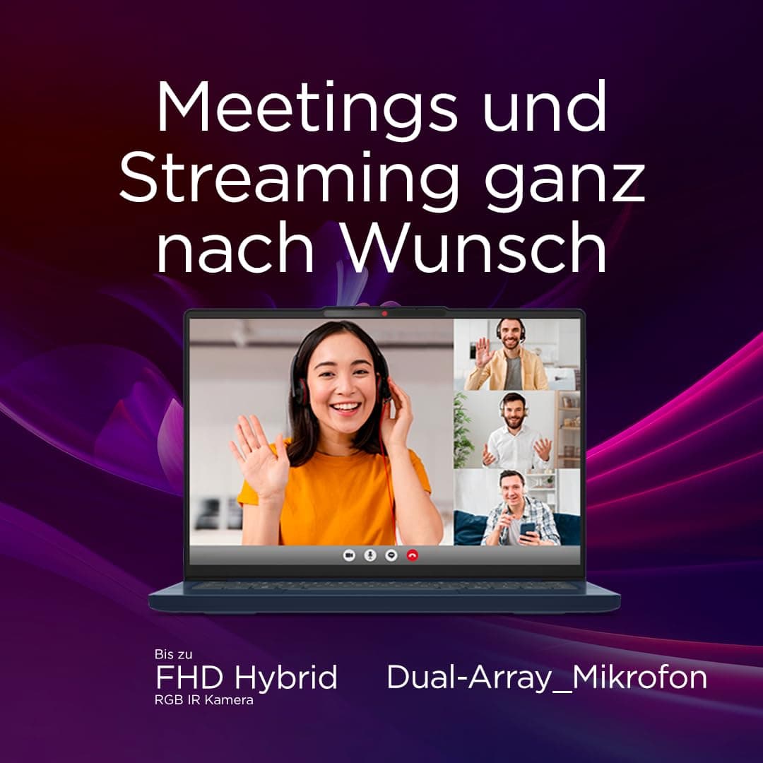 Lenovo IdeaPad Slim 3 Laptop | 15.6" WUXGA Display | Intel Core i5-13420H | 16GB RAM | 512GB SSD | Intel UHD Grafik | Windows 11 Home | QWERTZ | Cosmic Blue | 3 Monate Premium Care Bild 6