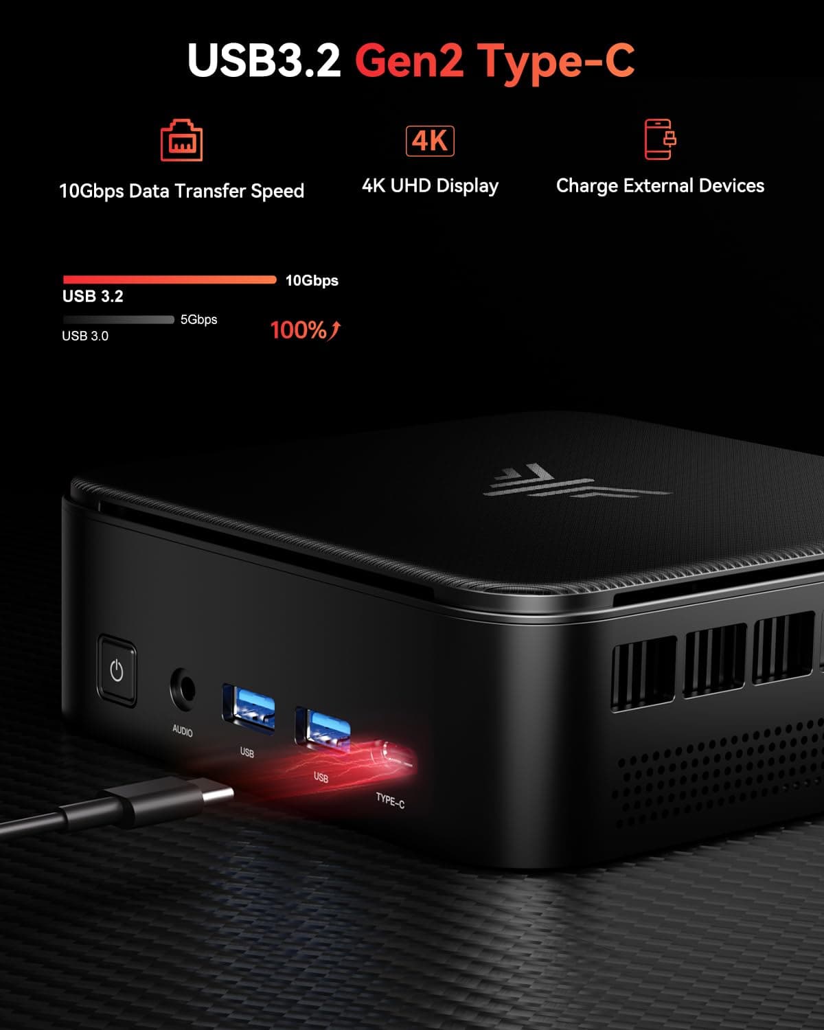 NiPoGi E3B Mini PC W-11 Pro ΑΜD Ryzen 5 7430U(Max 4.3GHz,6C/12T,Besser Als 5500U/5675U),16GB DDR4(Max 64GB)+512GB SSD,Desktop PC WiFi 6/BT 5.2/4K Triple Display/VESA Unterstützt Mini-Computer für Büro 16.0 GB 512.0 GB Bild 7
