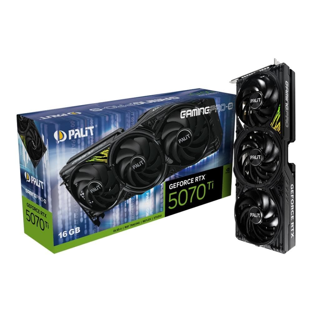Palit GeForce RTX 5070 Ti GamingPro-S, 16GB GDDR7, 1x HDMI 2.1b, 3X DP 2.1b | NE7507T019T2-GB2031U | 4710562245523 Bild 2