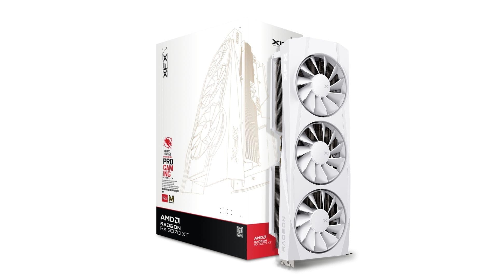 XFX Radeon Rx 9070 Xt Quicksilver White Magnetic Air 16Gb AMD, RX-97TMAQKW9 Bild 2