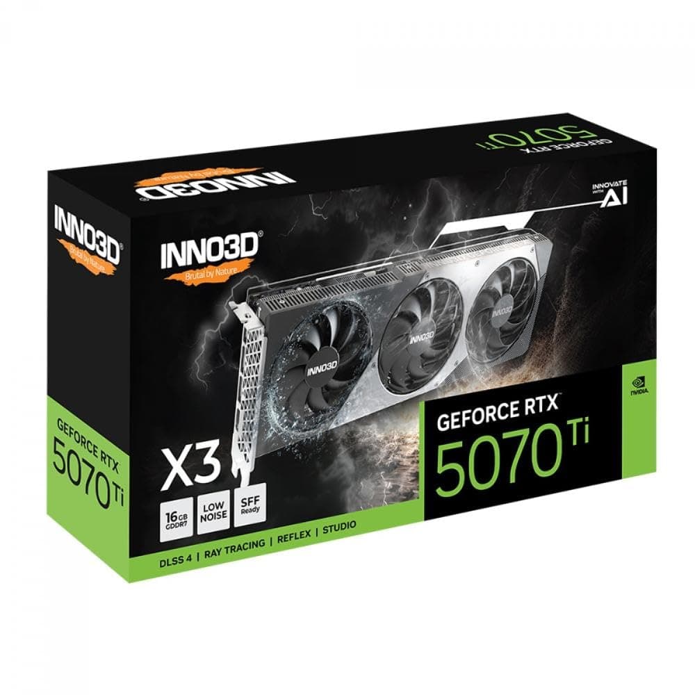 INNO3D NVIDIA GeForce RTX 5070 Ti X3 16GB GDDR7 Gaming Graphics Card (X3, 2 Slot, Reflex 2 RTX AI DLSS4) Bild 5