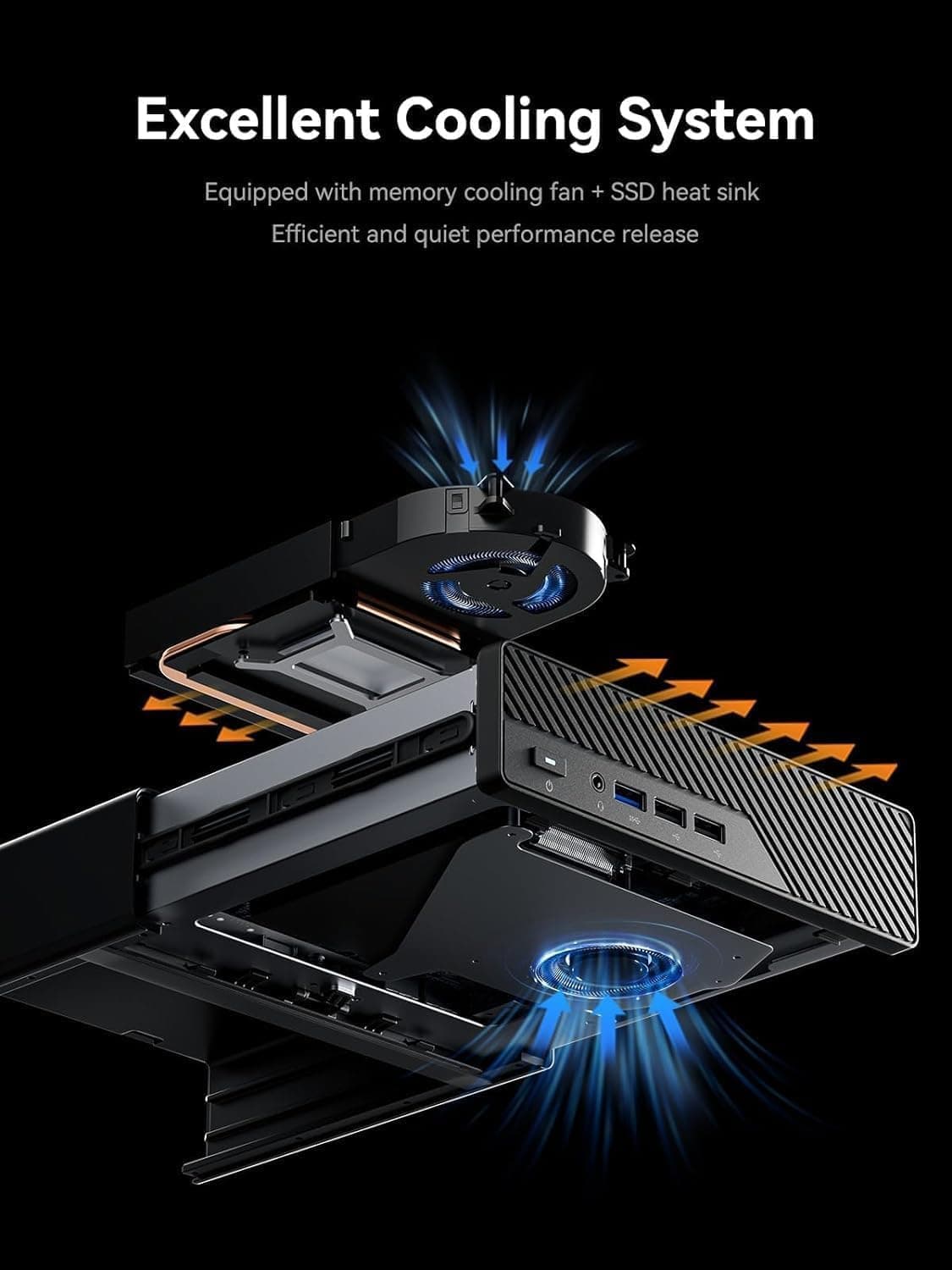 MINIS FORUM MS-01 Mini Workstation Intel Core i5-12600H (vPro Enterprise Support) Mini PC,32GB RAM 1TB SSD,2X 10Gbps SFP+/2X 2.5G RJ45/2x USB4/HDIM/1x PCIe4.0x16 Slot/Support 3X M.2 2280/22110/U.2 SSD MS-01-S1260 32/1TB Bild 4
