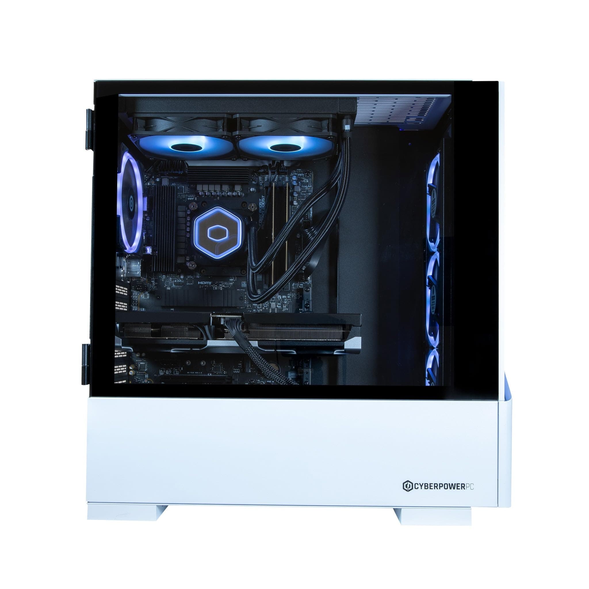CYBERPOWERPC Luxe Gaming PC - Intel Core Ultra 7 265KF, Nvidia RTX 5060 Ti, 32GB RAM, 2TB NVMe SSD, 650W PSU, Windows 11, Liquid Cooling, Amethyst 360M Airflow White Intel Core Ultra 7 265KF , White Case Nvidia RTX 5060 Ti Bild 6