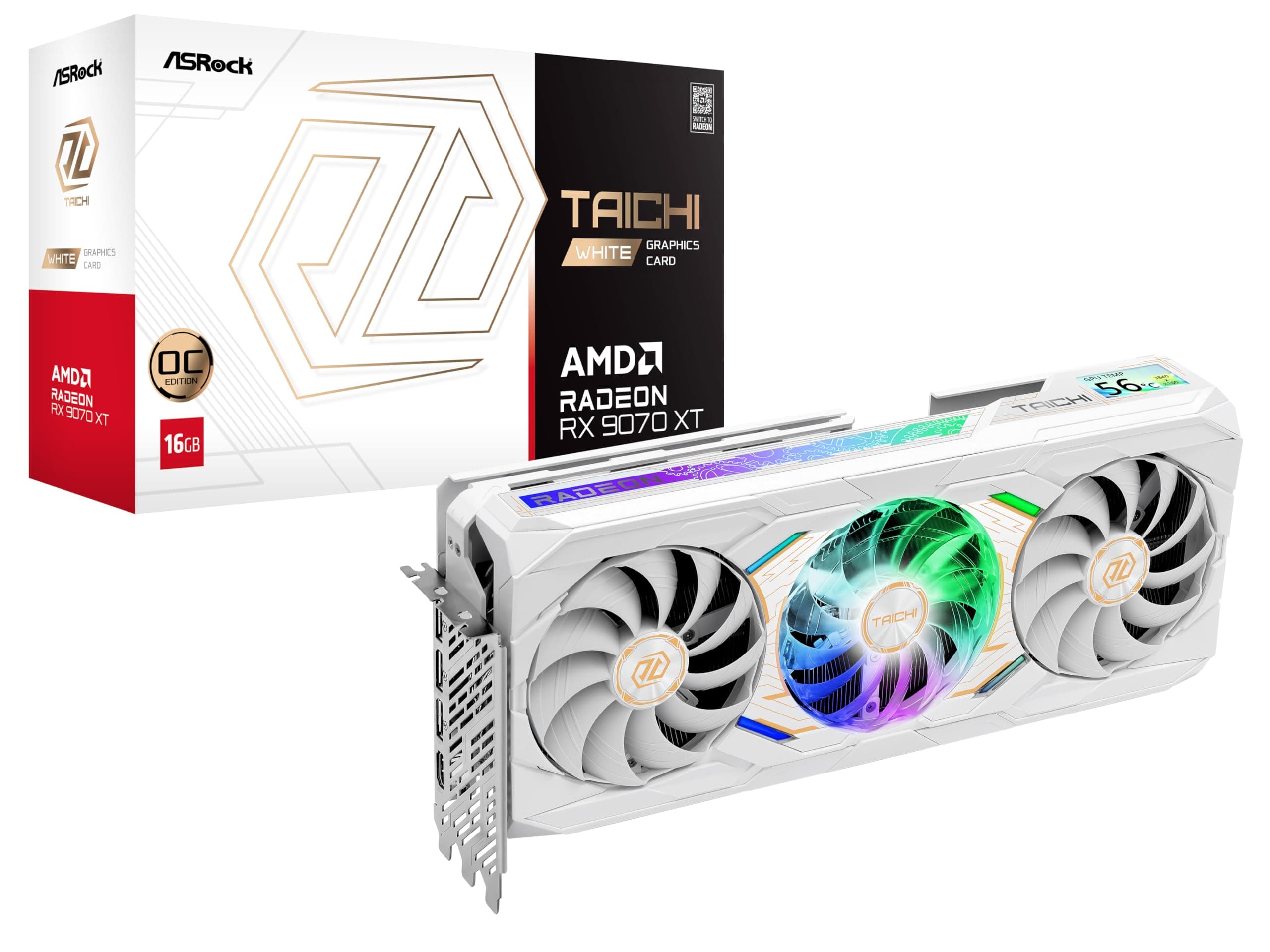 VGA ASRock Radeon RX 9070 XT 16GB Taichi White OC Bild 2