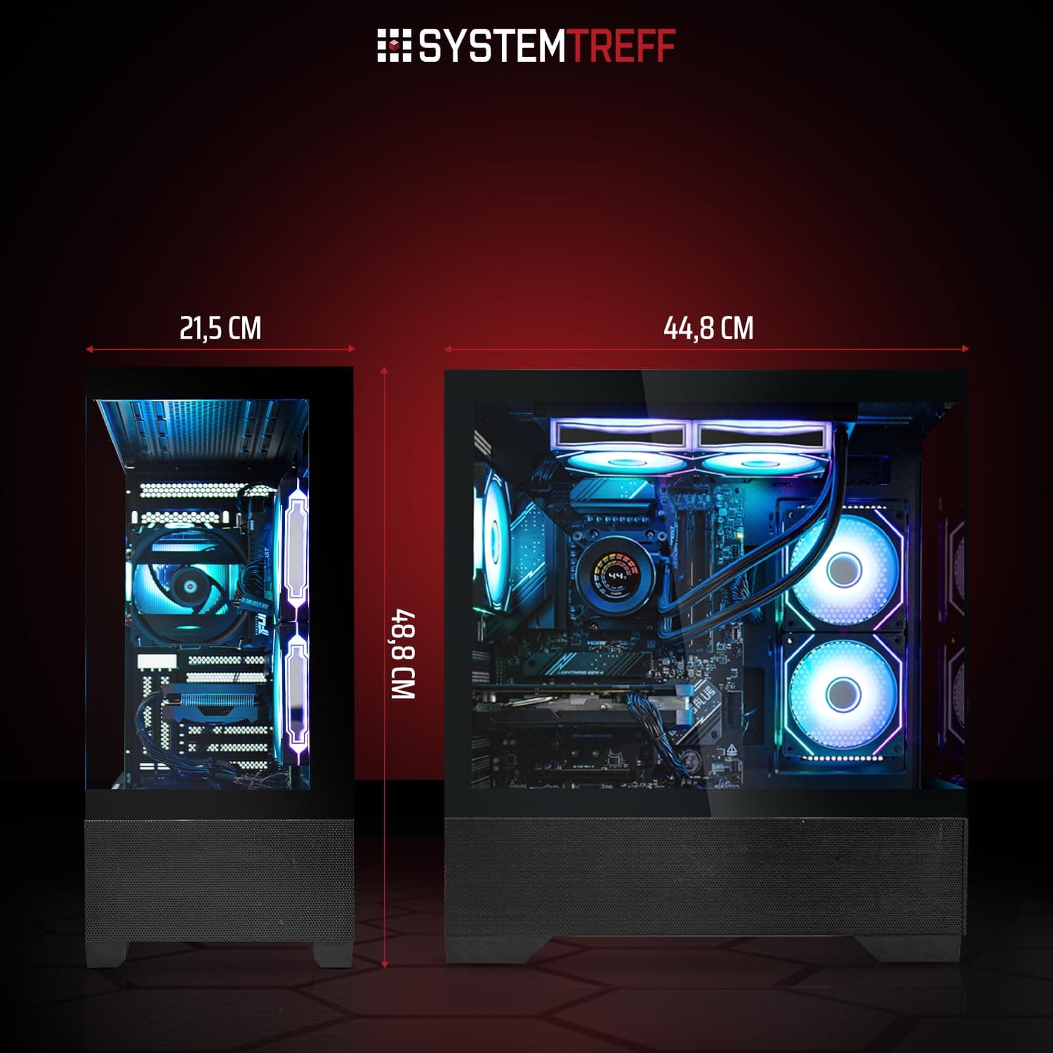 SYSTEMTREFF High-End Gaming PC Intel Core i7-14700KF 8x5.6GHz | AMD Radeon RX 9070 XT 16GB DX12 | 1TB M.2 NVMe | 32GB DDR5 RAM | Windows 11 | Desktop Computer Rechner für Gamer, Zocker & Streamer Bild 7