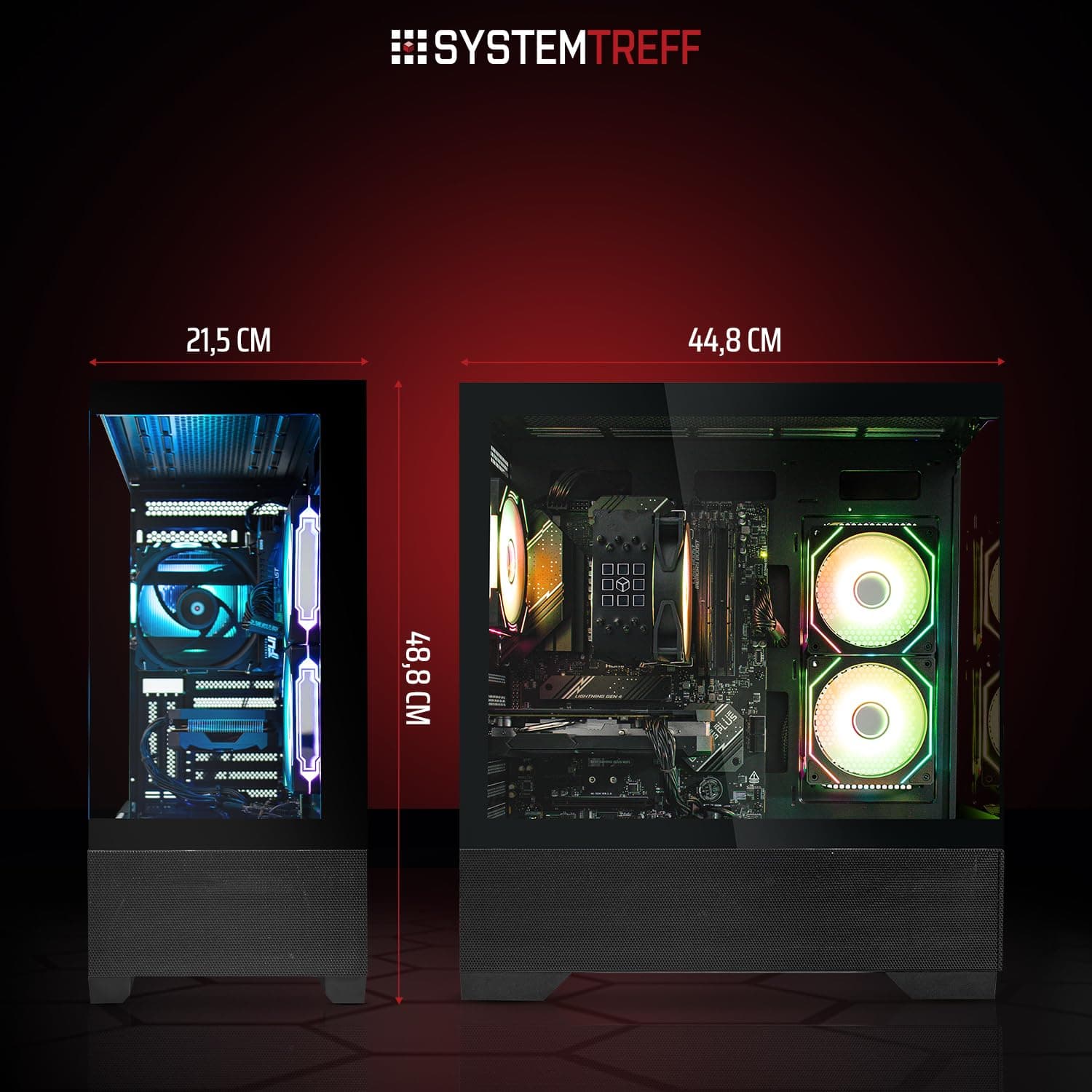 SYSTEMTREFF High-End Gaming PC Intel Core Ultra 5 245KF 6x5.2GHz | Nvidia RTX 5070 12GB | 1TB M.2 NVMe | 32GB DDR5 RAM | Windows 11 | Desktop Computer Rechner für Gamer, Zocker & Streamer Bild 7
