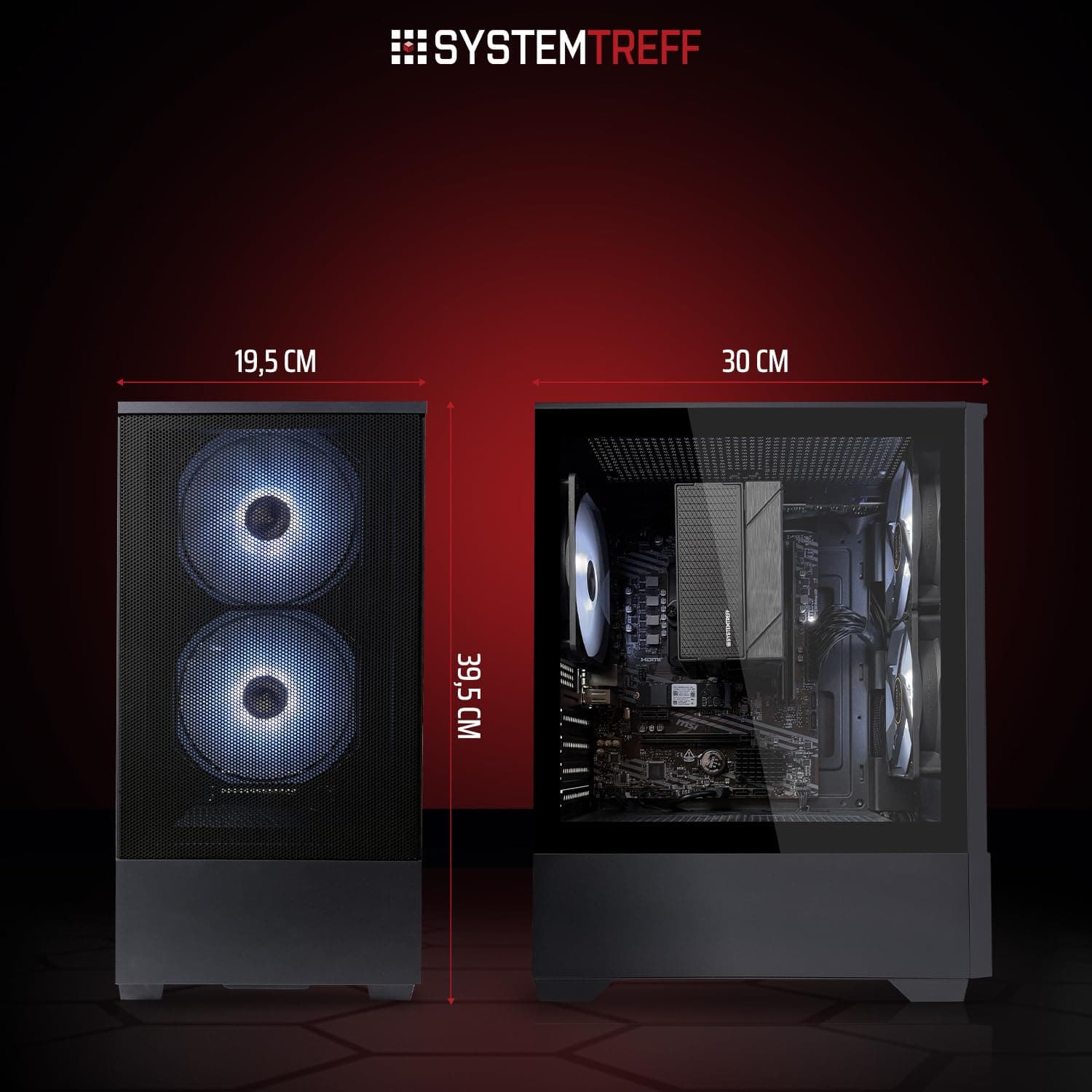SYSTEMTREFF Basic Gaming PC Intel Core i5-12500 6x4.6GHz | Nvidia RTX 3050 6GB DX12 | 512GB M.2 NVMe | 16GB DDR4 RAM | Windows 11 | WLAN Desktop Computer Rechner für Gamer, Zocker & Streamer Bild 7