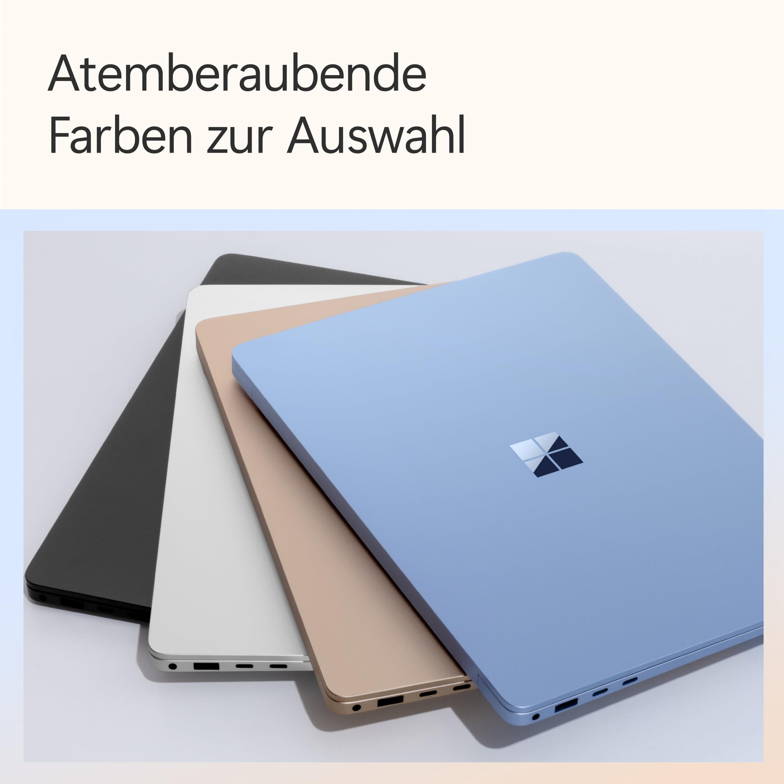 Microsoft Surface Laptop | Copilot+ PC | 13.8” Touchscreen | Snapdragon® X Elite (12 Kerne) | 16GB RAM | 512GB SSD | 7. Edition | Saphirblau Snapdragon® X Elite (12-Kern) 16GB RAM | 512GB Speicher mit Netzteil Saphirblau Bild 7