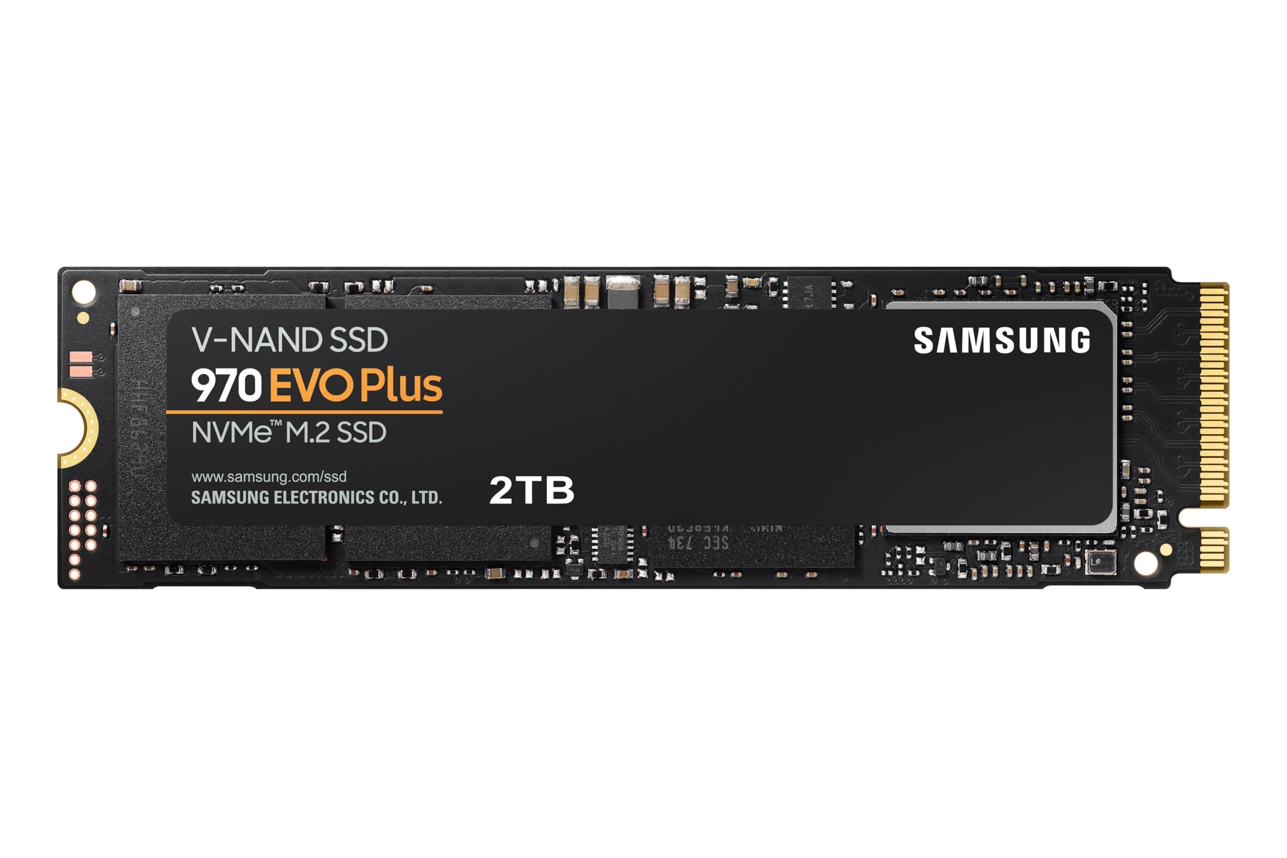Samsung 970 EVO Plus NVMe M.2 SSD, 2 TB, PCIe 3.0, 3.500 MB/s Lesen, 3.300 MB/s Schreiben, Interne SSD für Gaming und Grafikbearbeitung, MZ-V7S2T0BW Bild 2