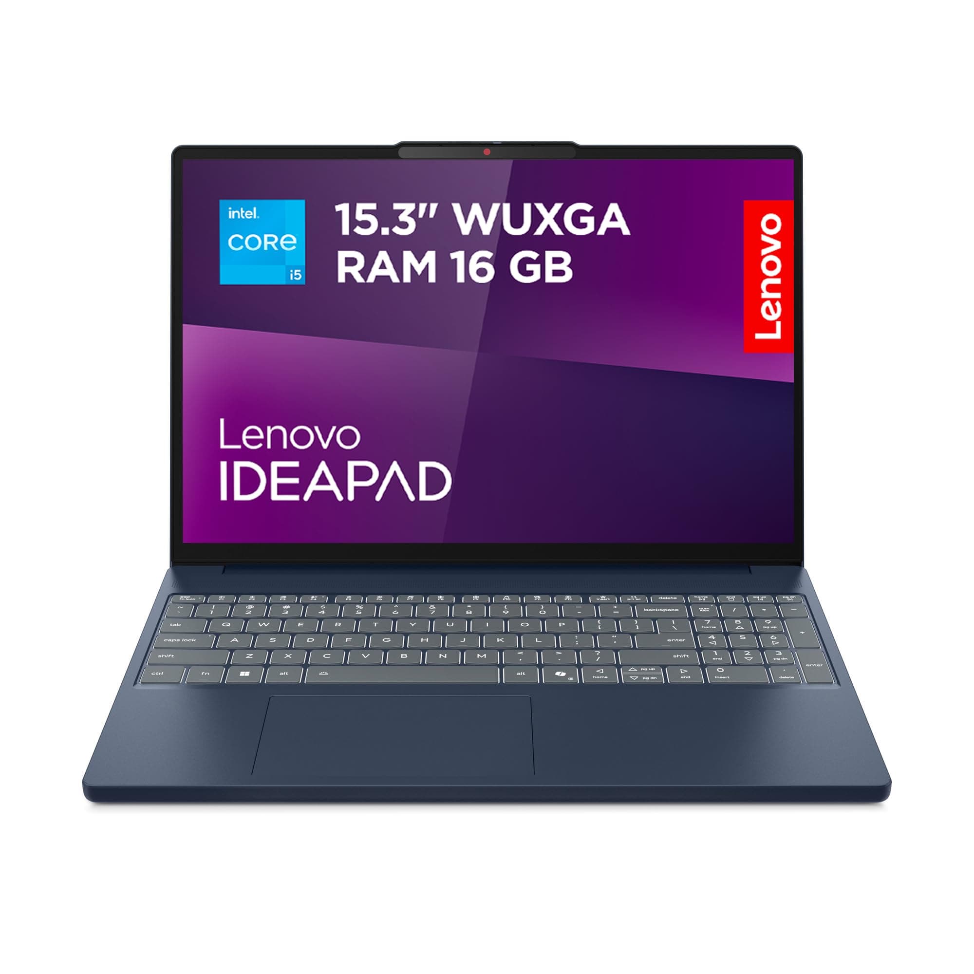 Lenovo IdeaPad Slim 3 Laptop | 15.6" WUXGA Display | Intel Core i5-13420H | 16GB RAM | 512GB SSD | Intel UHD Grafik | Windows 11 Home | QWERTZ | Cosmic Blue | 3 Monate Premium Care