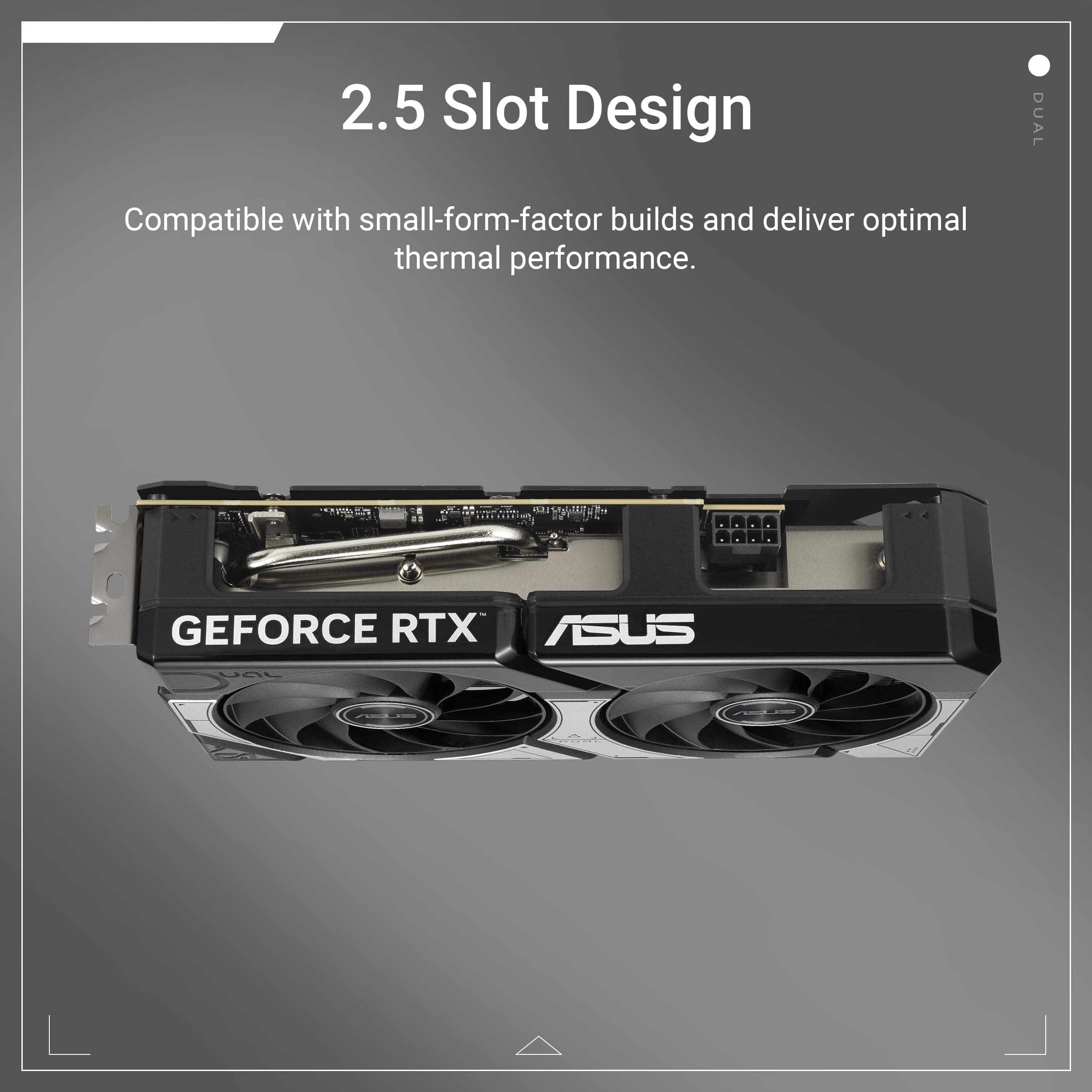ASUS Dual GeForce RTX 5060 Ti 16GB GDDR7 OC Edition Gaming Grafikkarte (Nvidia GeForce RTX5060Ti DLSS 4, 2,5-Slot Design, PCIe 5.0, 3X DisplayPort 2.1b, 1x HDMI 2.1b) Bild 3