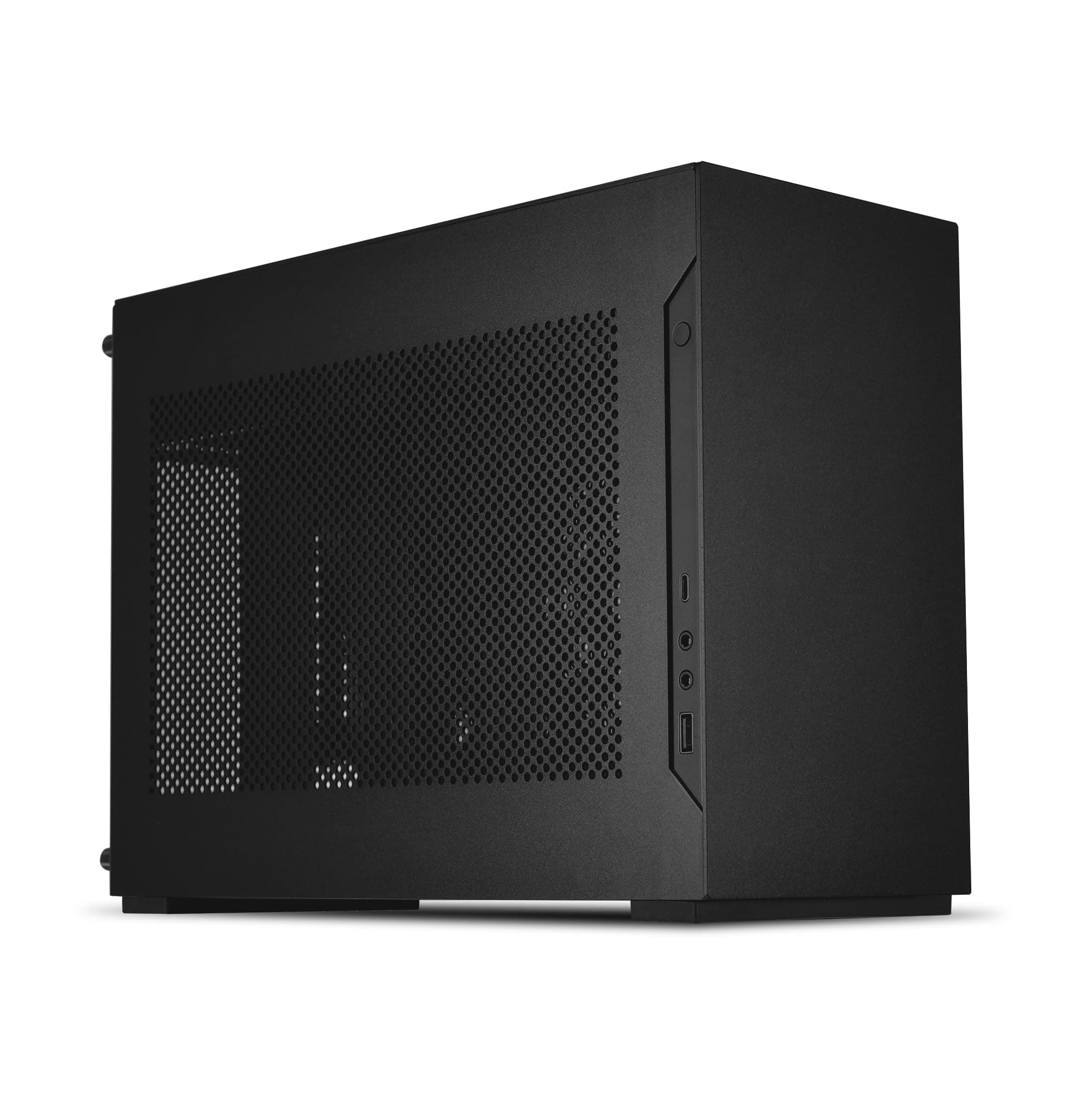 Lian Li DAN Cases A4-H2O Mini-ITX Gaming PC Gehäuse Schwarz | Kompaktes SFF Case aus Aluminium & Stahl mit PCIe 5.0 Riserkabel