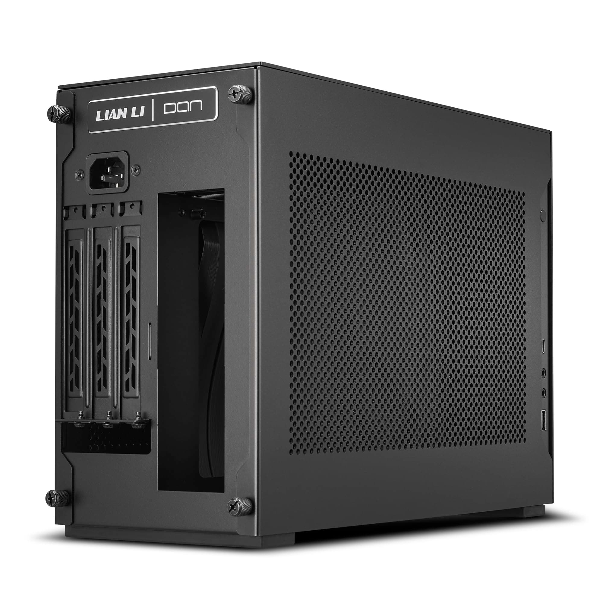 Lian Li DAN Cases A4-H2O Mini-ITX Gaming PC Gehäuse Schwarz | Kompaktes SFF Case aus Aluminium & Stahl mit PCIe 5.0 Riserkabel Bild 7