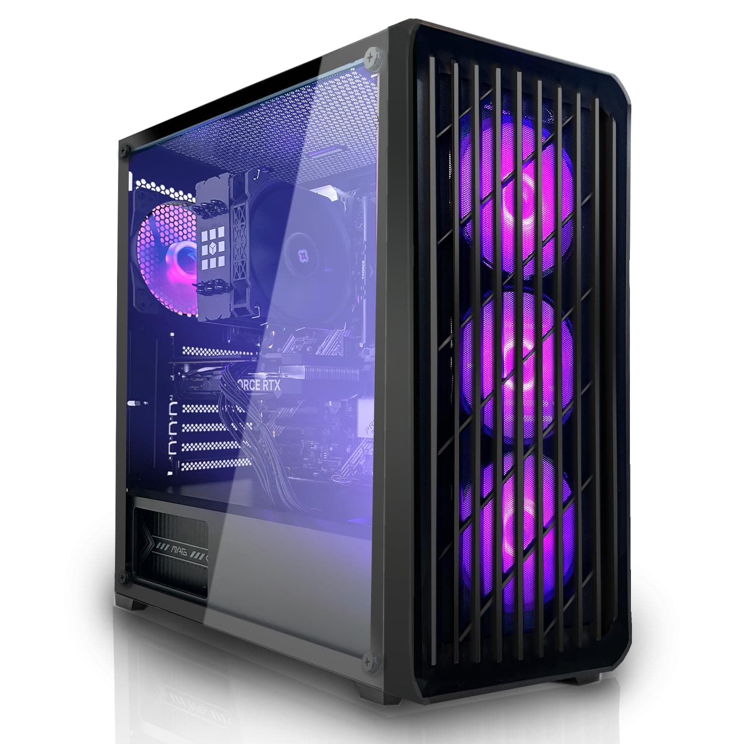 SYSTEMTREFF High-End Gaming PC Intel Core i5-14600K 6x5.3GHz | AMD Radeon RX 9060 XT 8GB DX12 | 1TB M.2 NVMe | 16GB DDR5 RAM | Windows 11 | WLAN Desktop Computer Rechner für Gamer, Zocker & Streamer