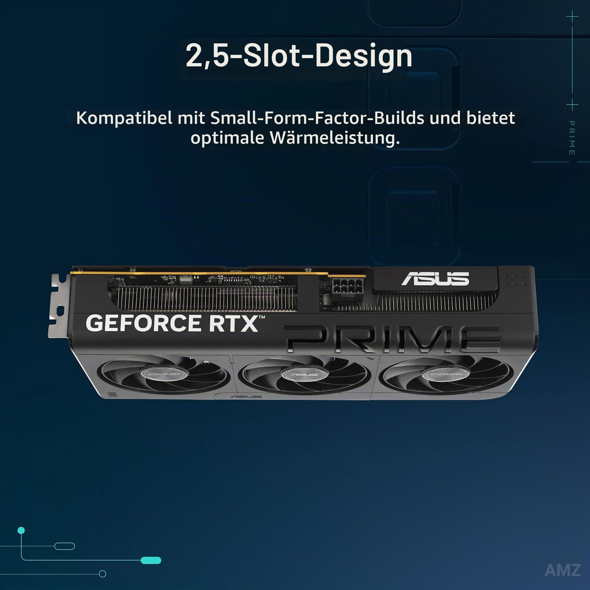 ASUS Prime GeForce RTX 5060 Ti 8GB GDDR7 Gaming Grafikkarte (Nvidia GeForce RTX5060Ti DLSS 4, 2,5-Slot Design, PCIe 5.0, 3X DisplayPort 2.1b, 1x HDMI 2.1b, PRIME-RTX5060TI-8G) Bild 3